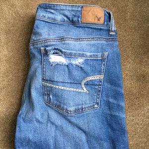 American Eagle TomGirl Distressed Jeans
